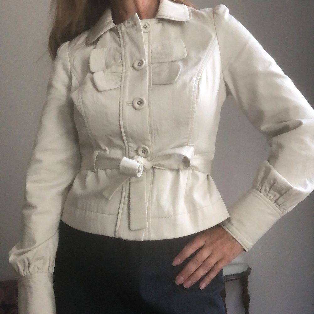 Button Down Jacket With Tie - image 2